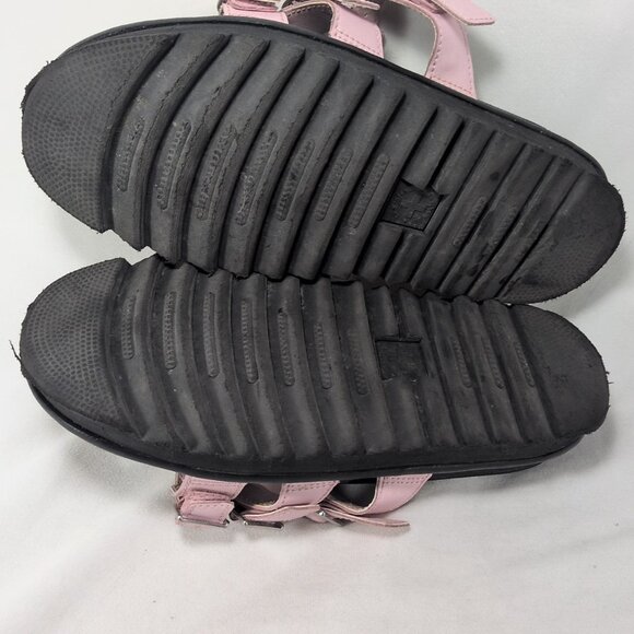 Dr. Martens Women 8 Blaire Slide Sandals Chalk Pink Purple SK01X Platform Buckle - Picture 8 of 16